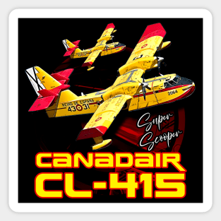 Canadair cl-415 Super Scooper firebomber Aircraft Sticker